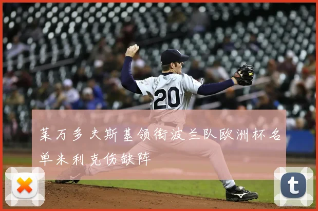 莱万多夫斯基领衔波兰队欧洲杯名单米利克伤缺阵