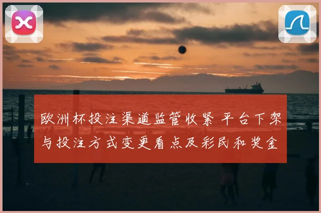 欧洲杯投注渠道监管收紧 平台下架与投注方式变更看点及彩民和奖金流向